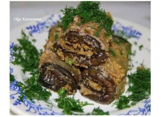 Баклажани з горіхами.