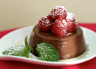 Шоколадна панна-котта.