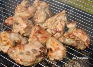 Куприка індички на грилі.