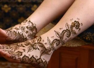 Мехенді на нозі для початківців