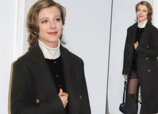 У високих ботфортах і зухвалому міні: ліза арзамасова прийшла підтримати чоловіка на старті «льодовикового періоду»