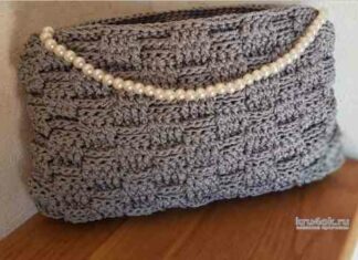 Сумочка-косметичка з поліпропіленового шнура. Робота christina dorhuso